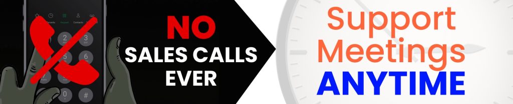 No Sales Calls Banner