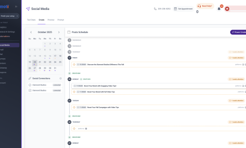 Amoti Social Media Auto Posting Dashboard